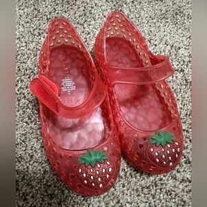 Old Navy Red Jelly Strawberry Mary Jane Sandals - Kids